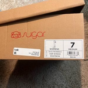 NWT sugar over the knee black boots
